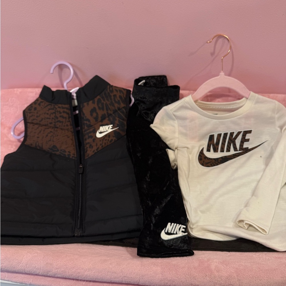 Nike Black and Brown Kids' Vest Set